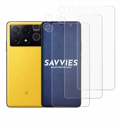 Immagine del dispositivo Xiaomi Poco X6 Pro (Fronte+Fotocamera) con un'ampia varietà di protezioni per lo schermo.