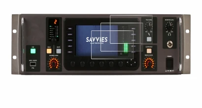 Immagine del dispositivo Behringer X32 Rack con un'ampia varietà di protezioni per lo schermo.