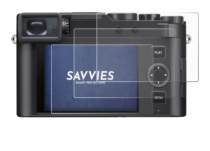 Immagine del dispositivo Leica D-Lux 8 con un'ampia varietà di protezioni per lo schermo.