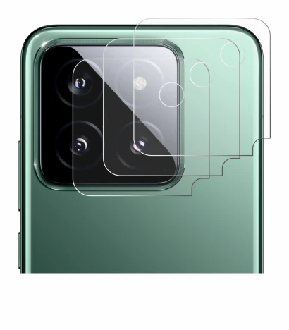 Immagine del dispositivo Xiaomi 14 (SOLO Fotocamera) con un'ampia varietà di protezioni per lo schermo.