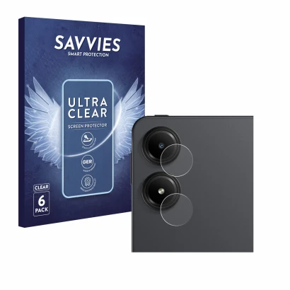 Parte frontale di una confezione del prodotto con il logo del marchio Savvies. Accanto è raffigurato il dispositivo Xiaomi Red