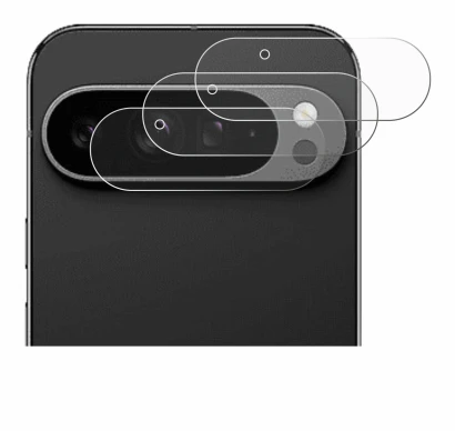 Immagine del dispositivo Google Pixel 9 Pro XL (SOLO Fotocamera) con un'ampia varietà di protezioni per lo schermo.