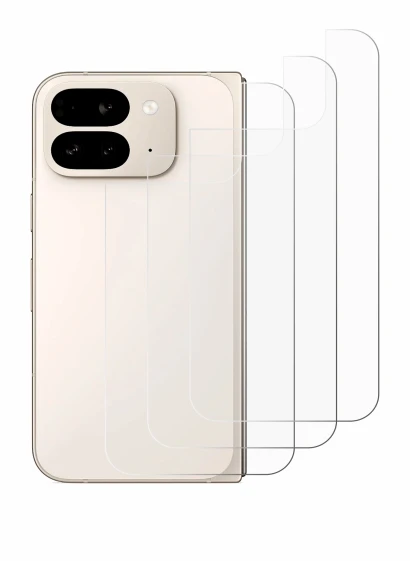Immagine del dispositivo Google Pixel 9 Pro Fold (Posteriore) con un'ampia varietà di protezioni per lo schermo.