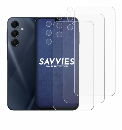 Immagine del dispositivo Samsung Galaxy A16 4G (Fronte+Fotocamera) con un'ampia varietà di protezioni per lo schermo.