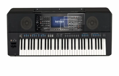 Immagine del dispositivo Yamaha PSR-SX920 con un'ampia varietà di protezioni per lo schermo.