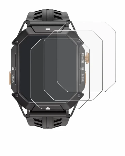 Immagine del dispositivo Oukitel BT80 con un'ampia varietà di protezioni per lo schermo.