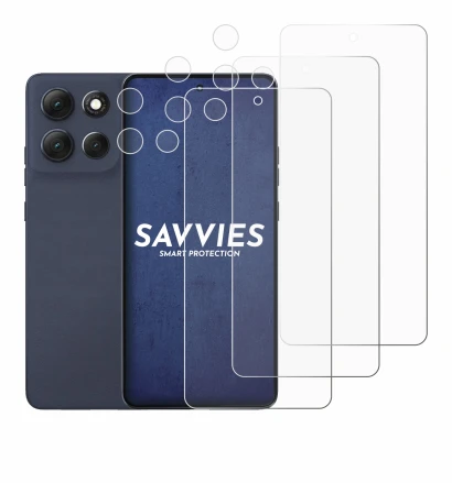 Immagine del dispositivo Motorola Moto G86 (Fronte+Fotocamera) con un'ampia varietà di protezioni per lo schermo.