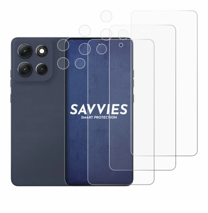 Immagine del dispositivo Motorola Moto G86 Power (Fronte+Fotocamera) con un'ampia varietà di protezioni per lo schermo.