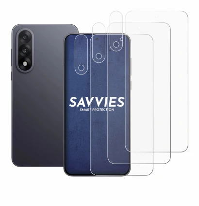 Immagine del dispositivo OnePlus Nord 5 (Fronte+Fotocamera) con un'ampia varietà di protezioni per lo schermo.