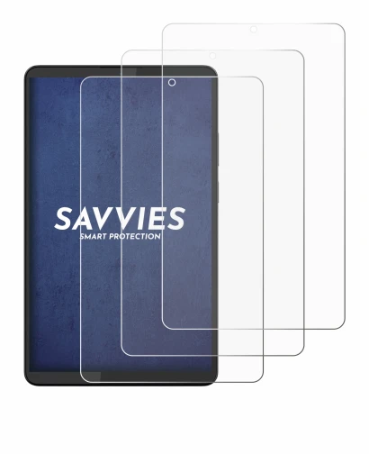 Immagine del dispositivo Lenovo Tab One 8.7" con un'ampia varietà di protezioni per lo schermo.