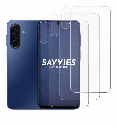 Immagine del dispositivo Samsung Galaxy A17 5G (Fronte+Fotocamera) con un'ampia varietà di protezioni per lo schermo.