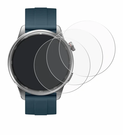 Immagine del dispositivo realme Watch S2 con un'ampia varietà di protezioni per lo schermo.