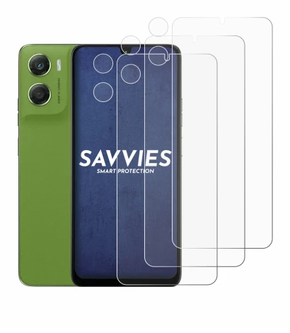 Immagine del dispositivo Motorola Moto G06 Power (Fronte+Fotocamera) con un'ampia varietà di protezioni per lo schermo.