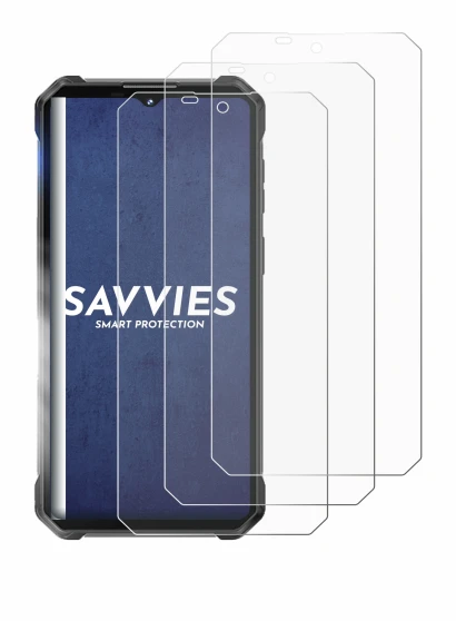 Immagine del dispositivo Oukitel WP53 Pro con un'ampia varietà di protezioni per lo schermo.
