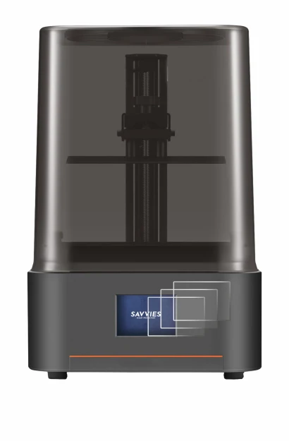 Immagine del dispositivo Anycubic Photon Mono 4 con un'ampia varietà di protezioni per lo schermo.
