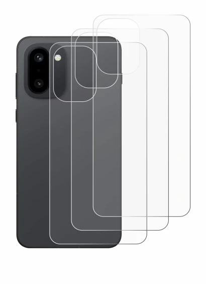 Immagine del dispositivo OnePlus 15R (Posteriore) con un'ampia varietà di protezioni per lo schermo.