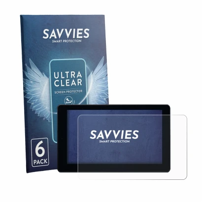 Parte frontale di una confezione del prodotto con il logo del marchio Savvies. Accanto è raffigurato il dispositivo Zontes 368