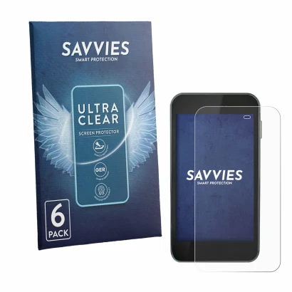Parte frontale di una confezione del prodotto con il logo del marchio Savvies. Accanto è raffigurato il dispositivo Equil Patc