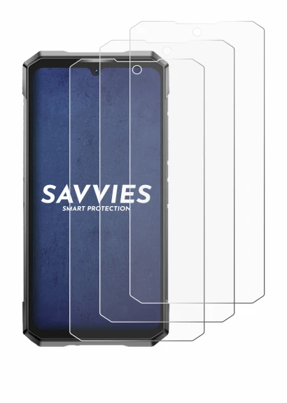 Immagine del dispositivo Doogee S200 Ultra con un'ampia varietà di protezioni per lo schermo.