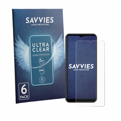 Parte frontale di una confezione del prodotto con il logo del marchio Savvies. Accanto è raffigurato il dispositivo Invens NOT