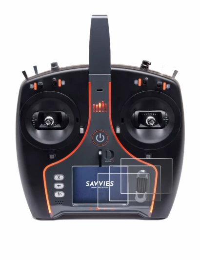 Immagine del dispositivo Spektrum NX7e Plus con un'ampia varietà di protezioni per lo schermo.