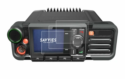 Immagine del dispositivo Hytera HM785 con un'ampia varietà di protezioni per lo schermo.