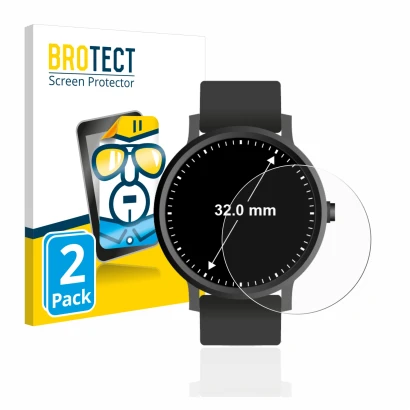 Parte frontale di una confezione del prodotto con il logo del marchio BROTECT. Accanto è raffigurato il dispositivo Orologi (C