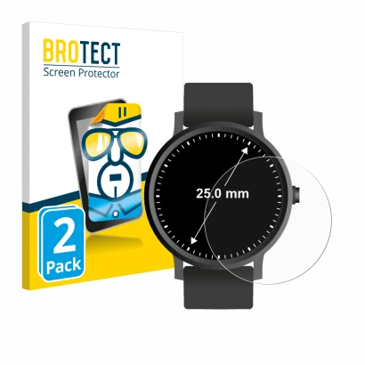 Parte frontale di una confezione del prodotto con il logo del marchio BROTECT. Accanto è raffigurato il dispositivo Orologi (C