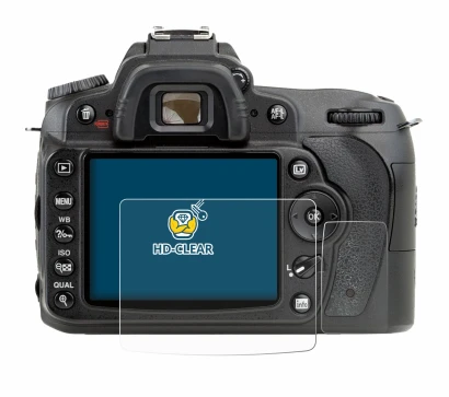 Immagine del dispositivo Nikon D90 con un'ampia varietà di protezioni per lo schermo.
