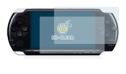 Immagine del dispositivo Sony PSP 3004 con un'ampia varietà di protezioni per lo schermo.