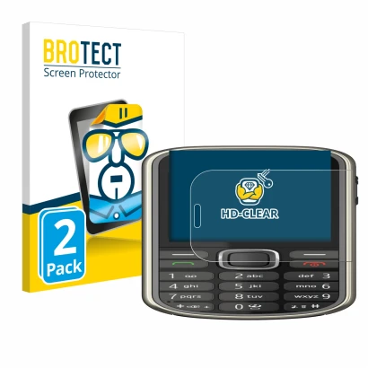 Parte frontale di una confezione del prodotto con il logo del marchio BROTECT. Accanto è raffigurato il dispositivo Nokia 3720
