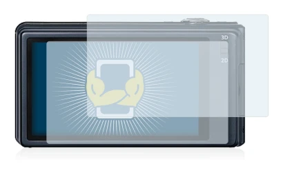 Immagine del dispositivo Panasonic Lumix DMC-3D1 con un'ampia varietà di protezioni per lo schermo.