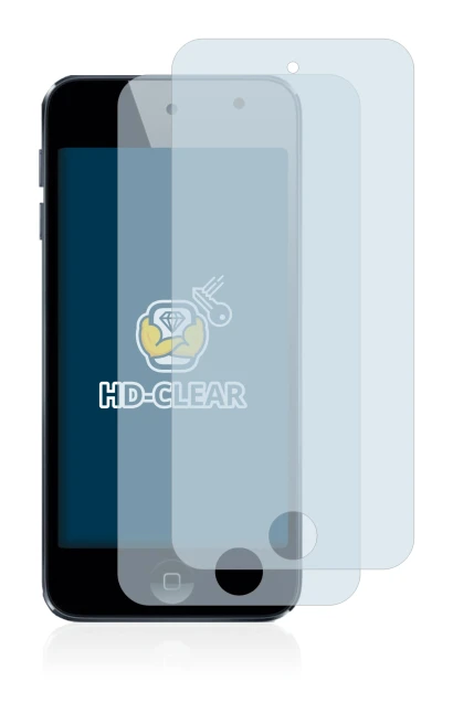 Immagine del dispositivo Apple iPod Touch (5a. Gen.) con un'ampia varietà di protezioni per lo schermo.