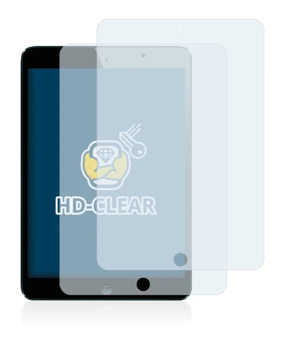 Immagine del dispositivo Apple iPad Mini 1 2012 con un'ampia varietà di protezioni per lo schermo.