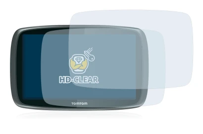 Immagine del dispositivo TomTom GO 6000 con un'ampia varietà di protezioni per lo schermo.