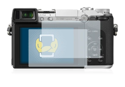 Immagine del dispositivo Panasonic Lumix DMC-GX7 con un'ampia varietà di protezioni per lo schermo.