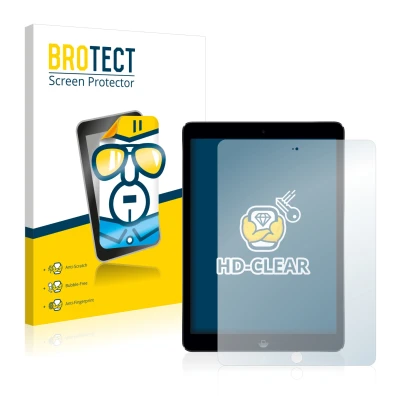 Parte frontale di una confezione del prodotto con il logo del marchio BROTECT. Accanto è raffigurato il dispositivo Apple iPad