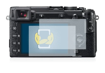 Immagine del dispositivo Fujifilm X-E2 con un'ampia varietà di protezioni per lo schermo.