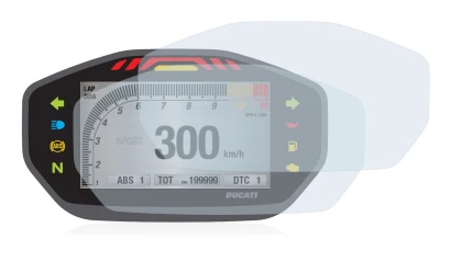 Immagine del dispositivo Ducati Monster 1200 Colour-TFT-Display con un'ampia varietà di protezioni per lo schermo.