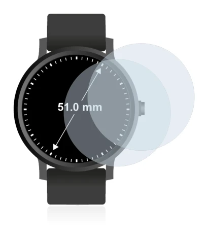 Immagine del dispositivo Orologi (Circolare, ø: 51 mm) con un'ampia varietà di protezioni per lo schermo.