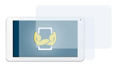 Immagine del dispositivo BigBen Unity Tab 7 con un'ampia varietà di protezioni per lo schermo.