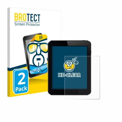 Parte frontale di una confezione del prodotto con il logo del marchio BROTECT. Accanto è raffigurato il dispositivo con la rel