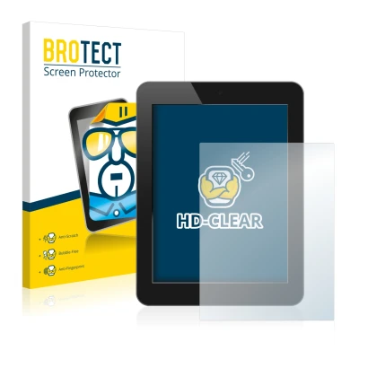 Parte frontale di una confezione del prodotto con il logo del marchio BROTECT. Accanto è raffigurato il dispositivo con la rel