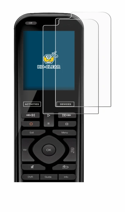 Immagine del dispositivo Logitech Harmony 950 con un'ampia varietà di protezioni per lo schermo.