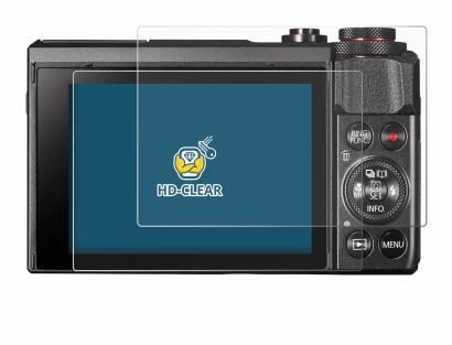 Immagine del dispositivo Canon PowerShot G7 X Mark II con un'ampia varietà di protezioni per lo schermo.
