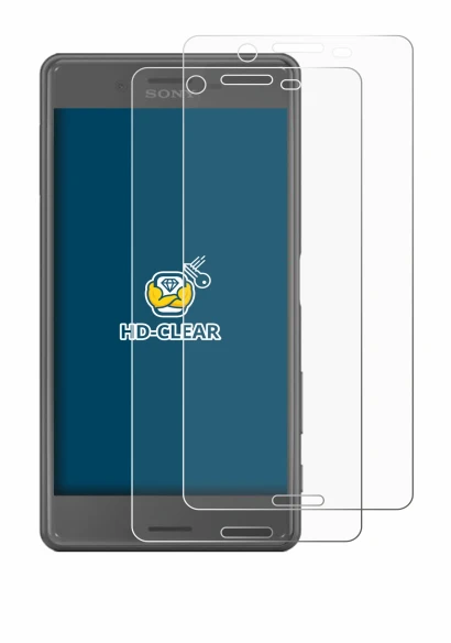 Immagine del dispositivo Sony Xperia X Performance con un'ampia varietà di protezioni per lo schermo.