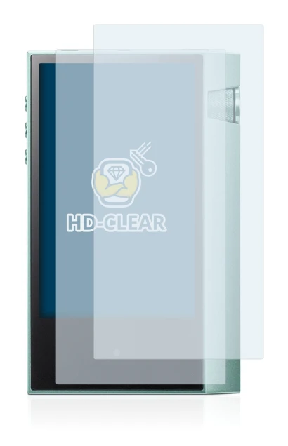 Immagine del dispositivo Astell&Kern AK70 con un'ampia varietà di protezioni per lo schermo.