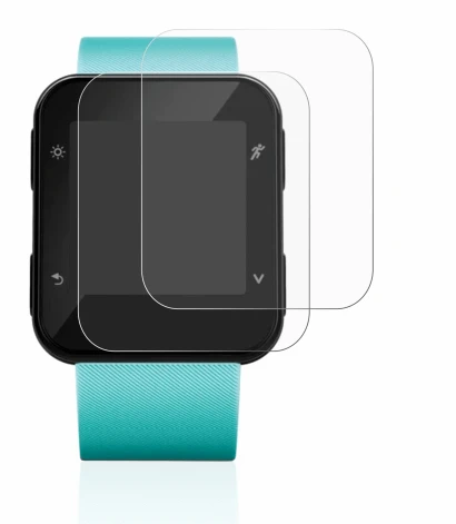 Immagine del dispositivo Garmin Forerunner 35 con un'ampia varietà di protezioni per lo schermo.