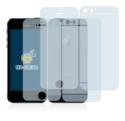 Immagine del dispositivo Apple iPhone 5S (Fronte+Retro) con un'ampia varietà di protezioni per lo schermo.