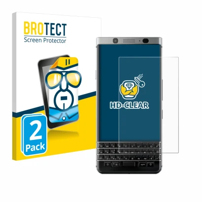 Parte frontale di una confezione del prodotto con il logo del marchio BROTECT. Accanto è raffigurato il dispositivo BlackBerry